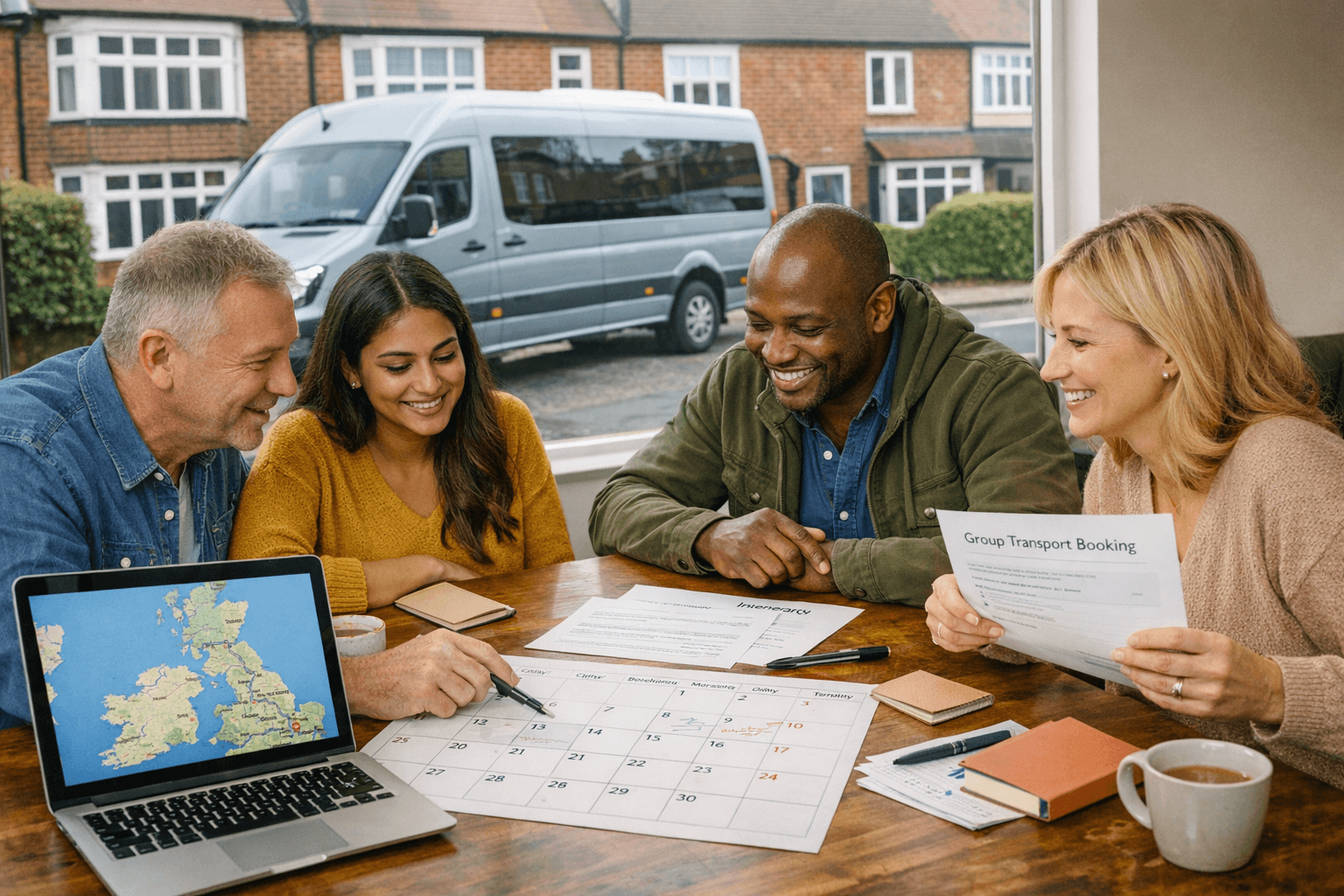 Optimal Booking Times and Requirements for Group Transport in the UK