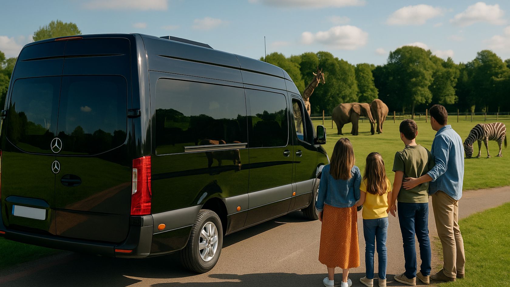 Hire a Minibus to the West Midland Safari Park Before School Starts