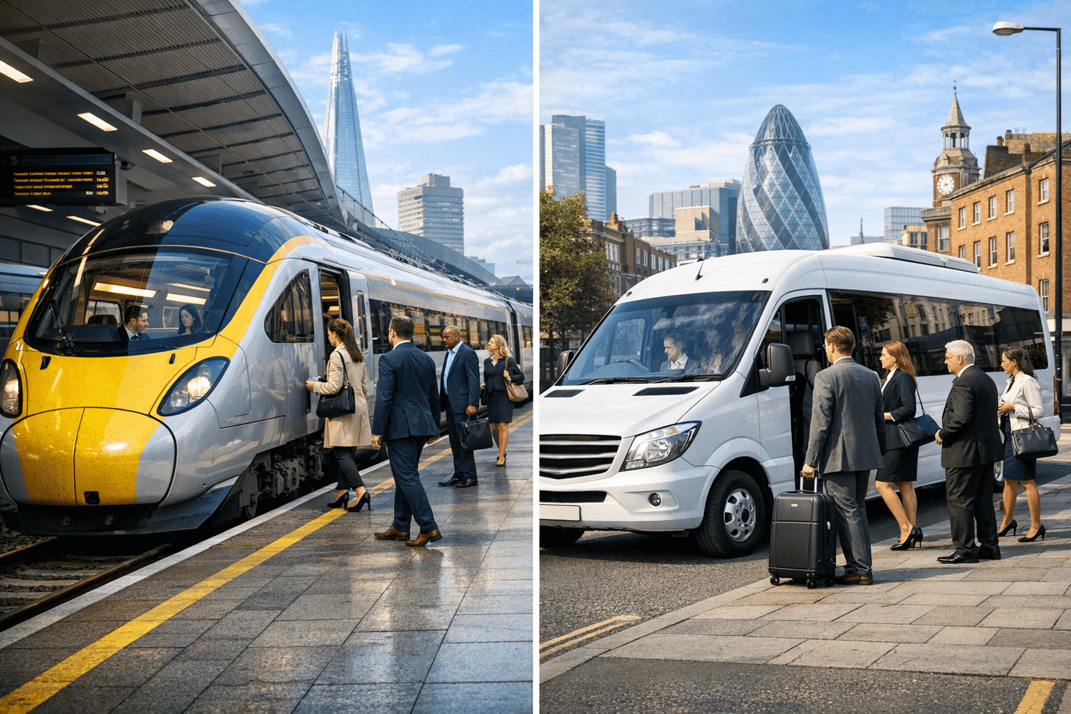 Comparing Travel Times for UK Business Groups: Road vs Rail